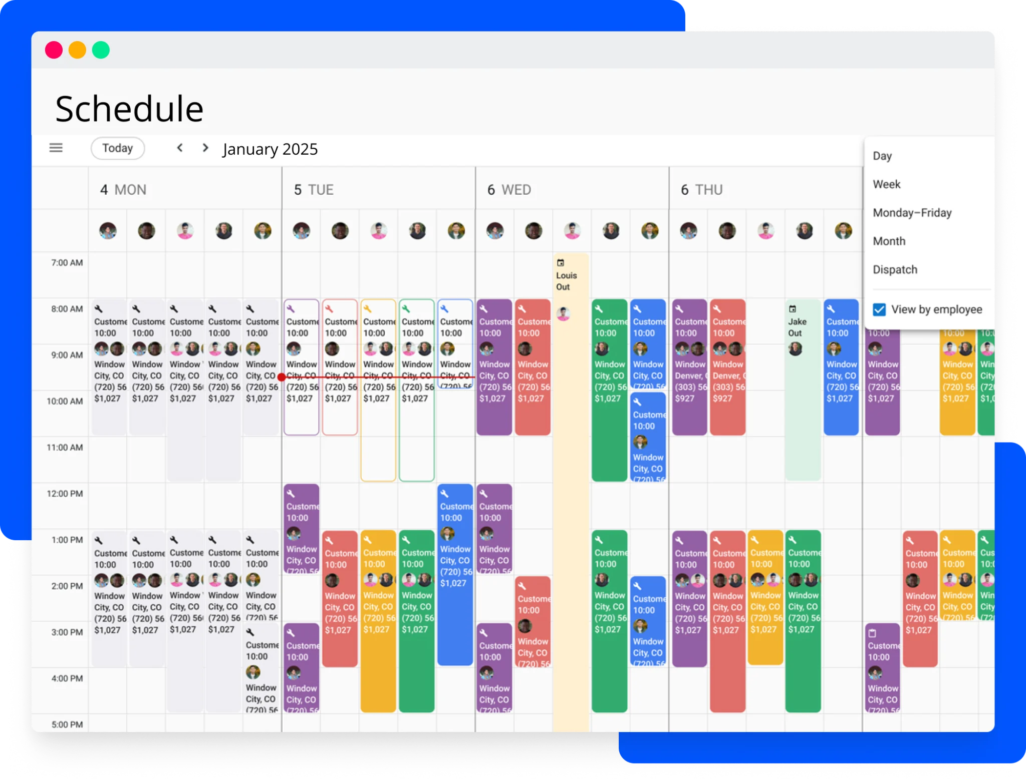 Housecall Pro job scheduling