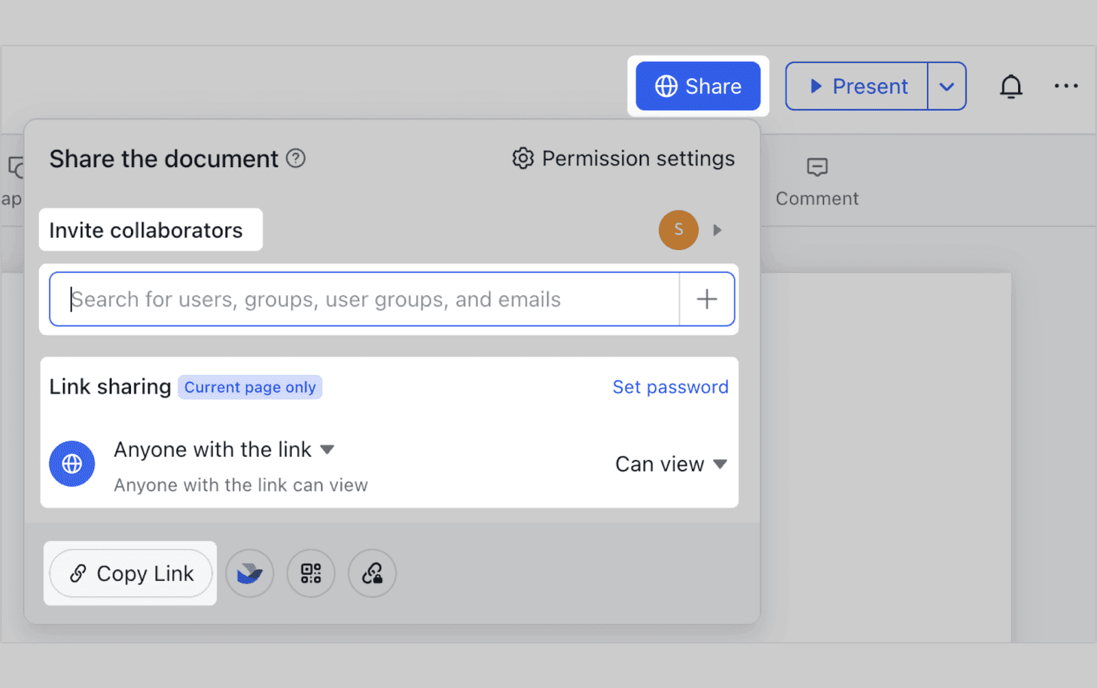 Share and collaborate in Lark Slide