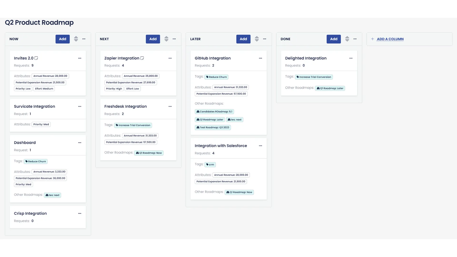Evidence-based product roadmaps