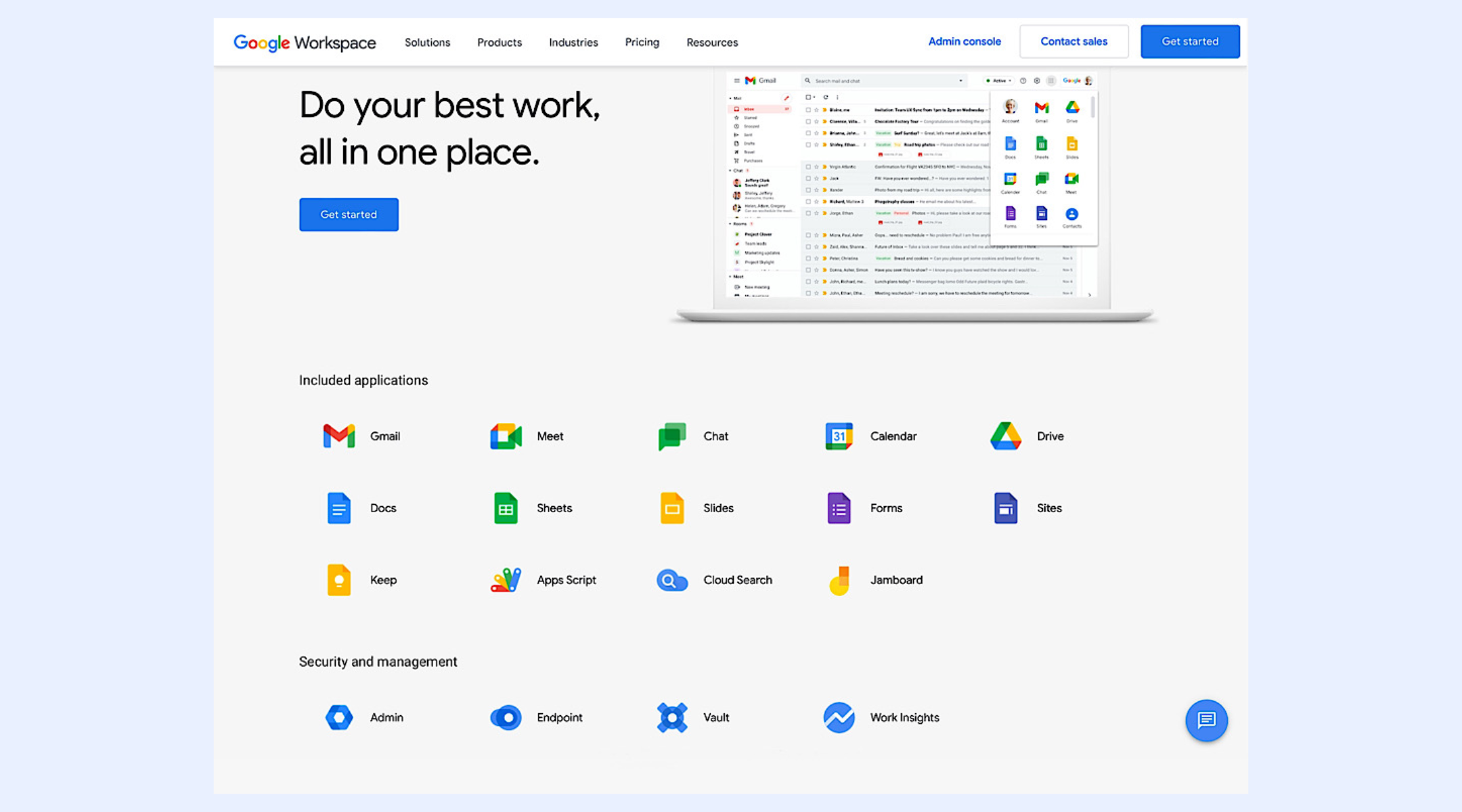 Google Workspace for project management