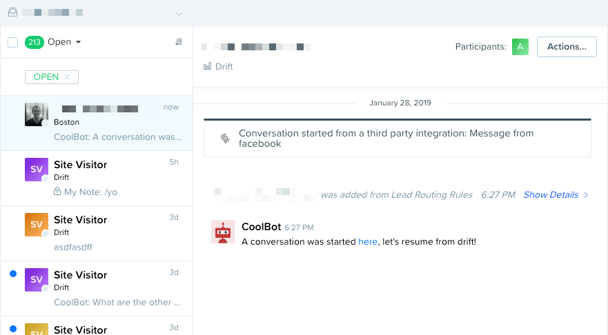 Drift is a conversational AI for marketing engagement