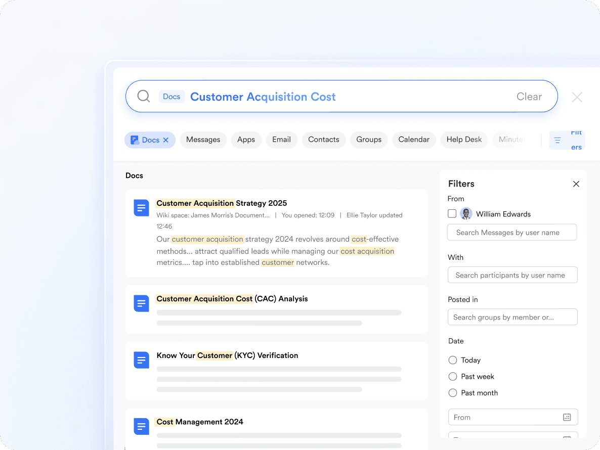 Smart search and discovery in Lark Docs