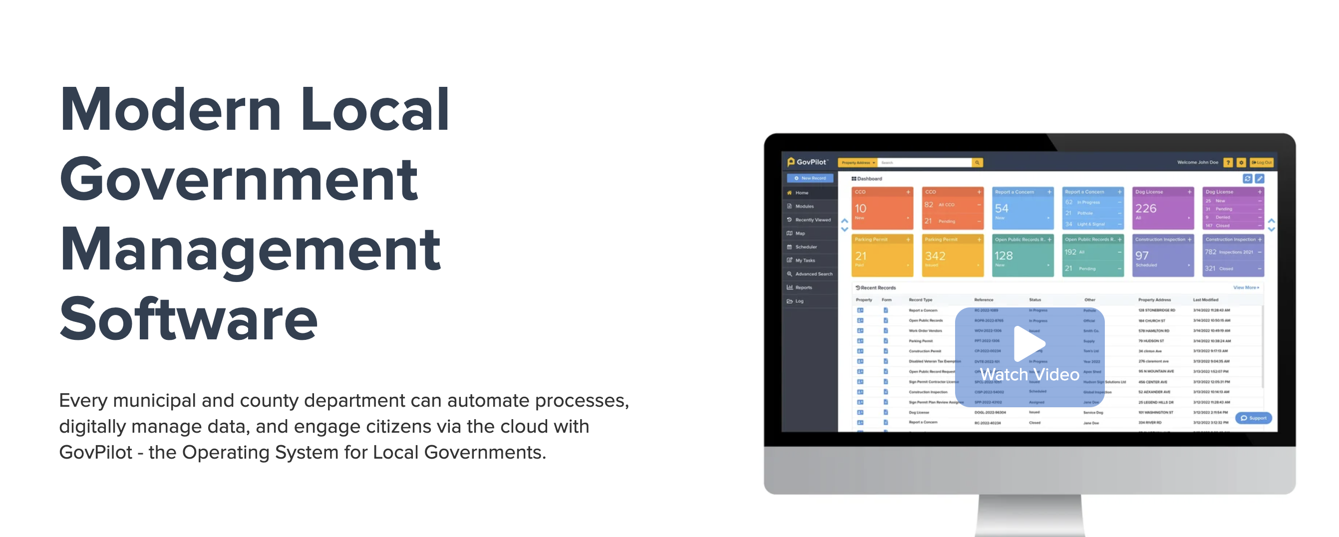 GovPilot supports government CRM