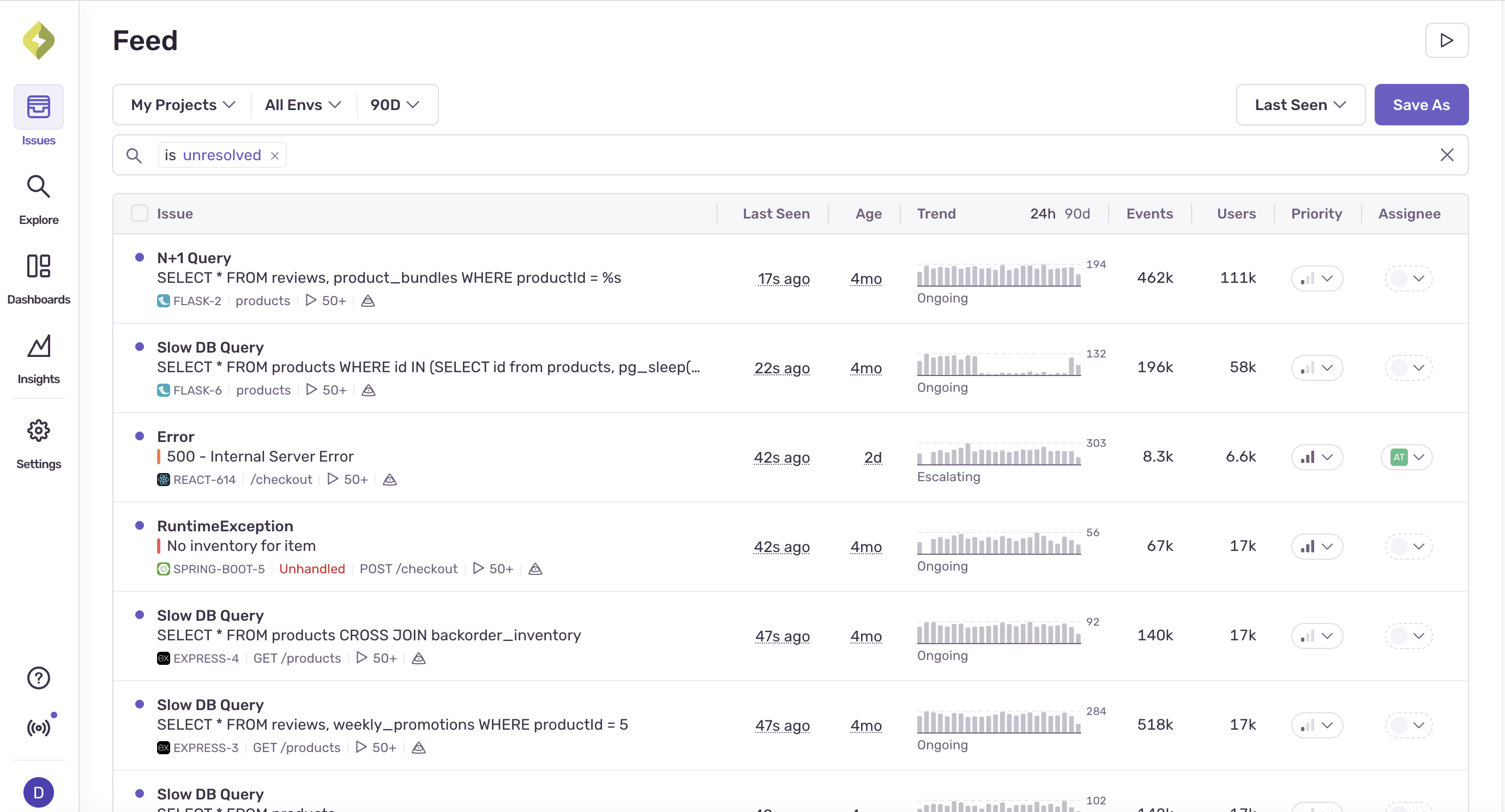 Sentry: Developer-first error monitoring tool