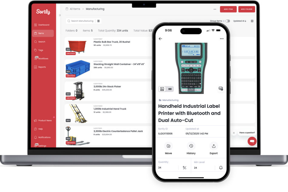 Sortly: Inventory & warehouse tracking system for small teams