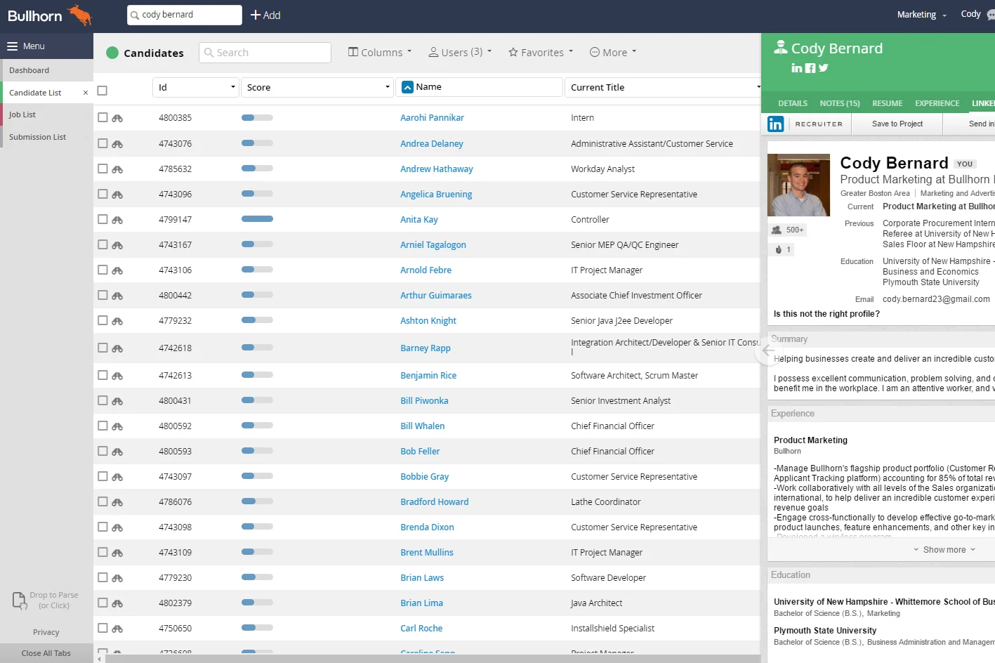 Bullhorn powerful recruitment CRM for staffing and recruitment agencies