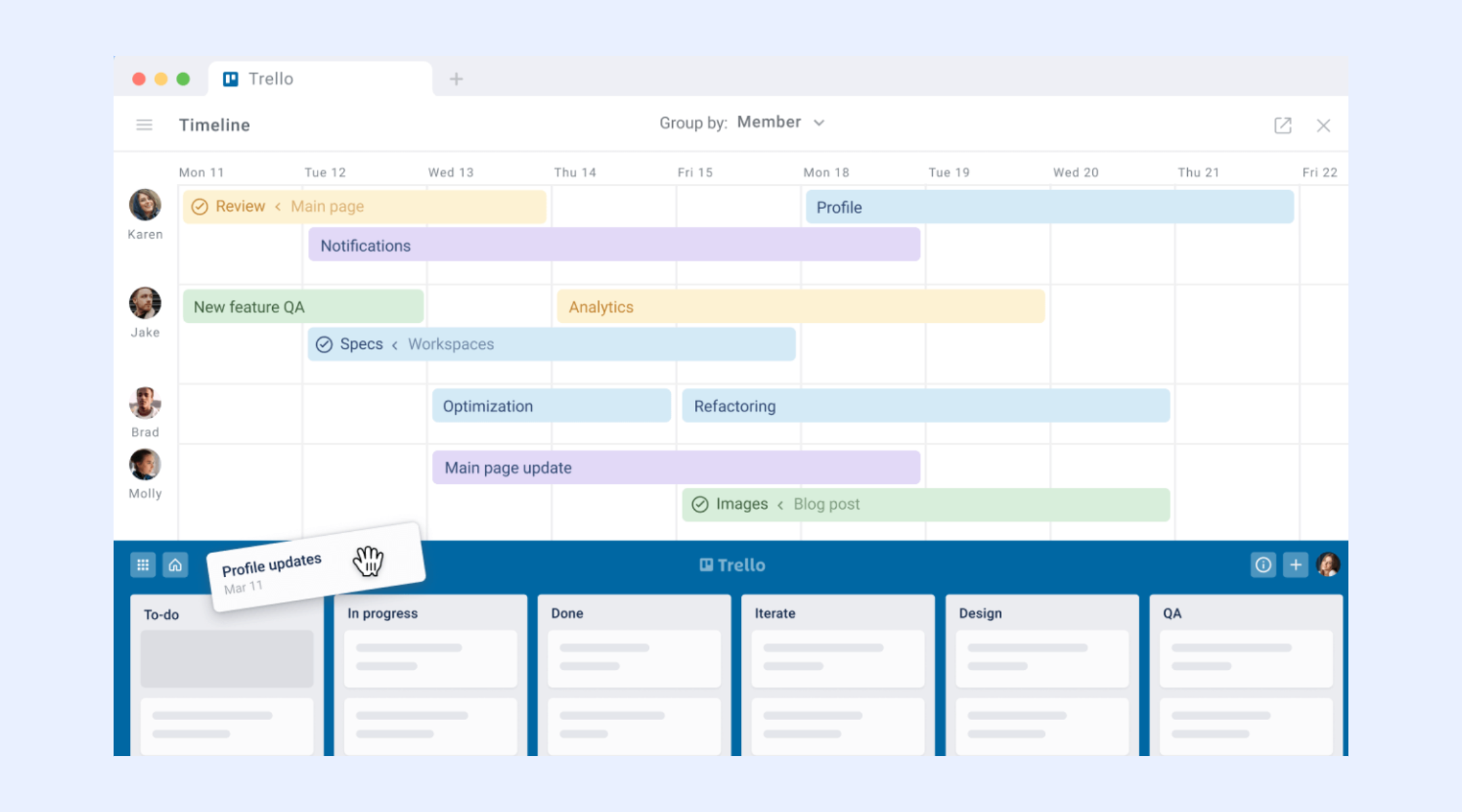 Assign due dates to the tasks