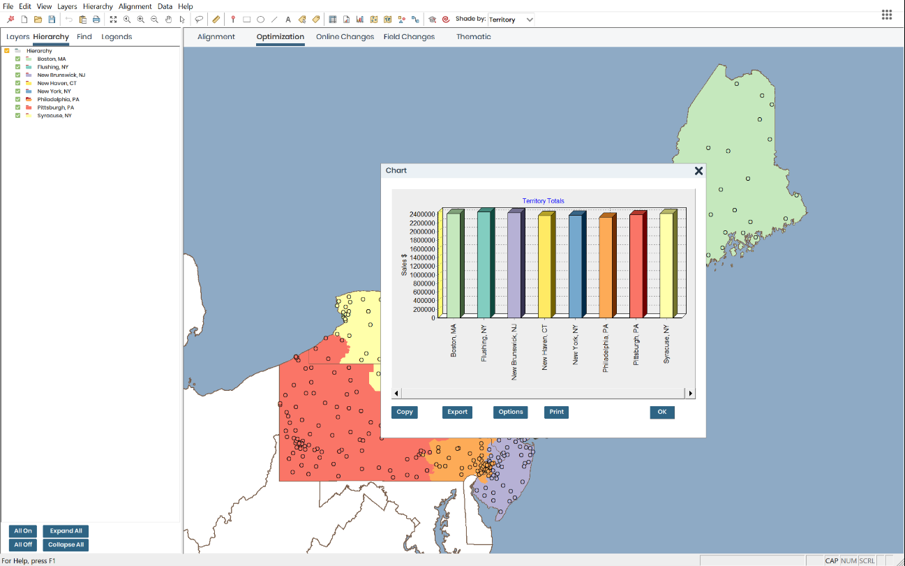 Xactly AlignStar for territory design and realignment tool