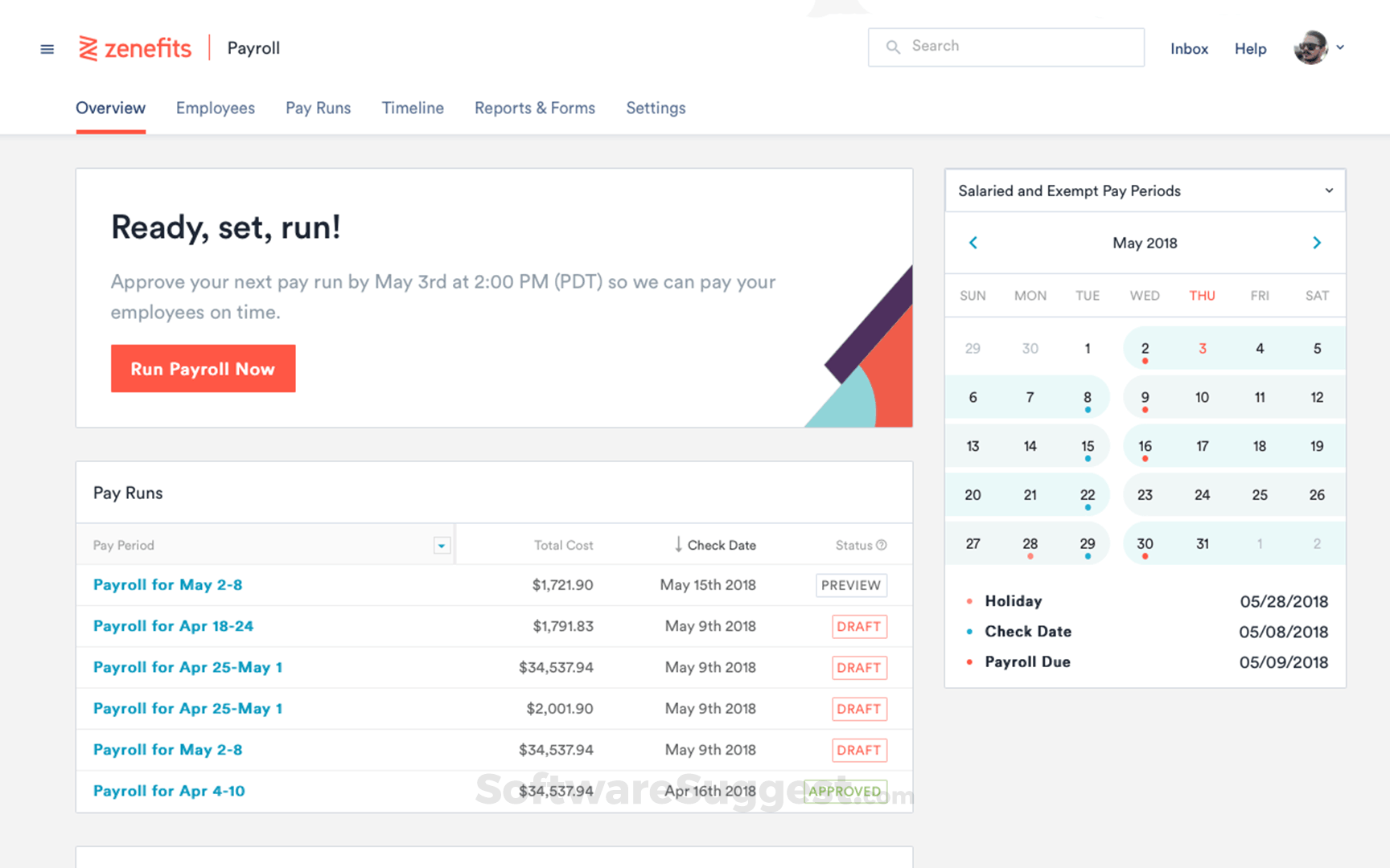 Zenefits all-in-one HR and payroll platform