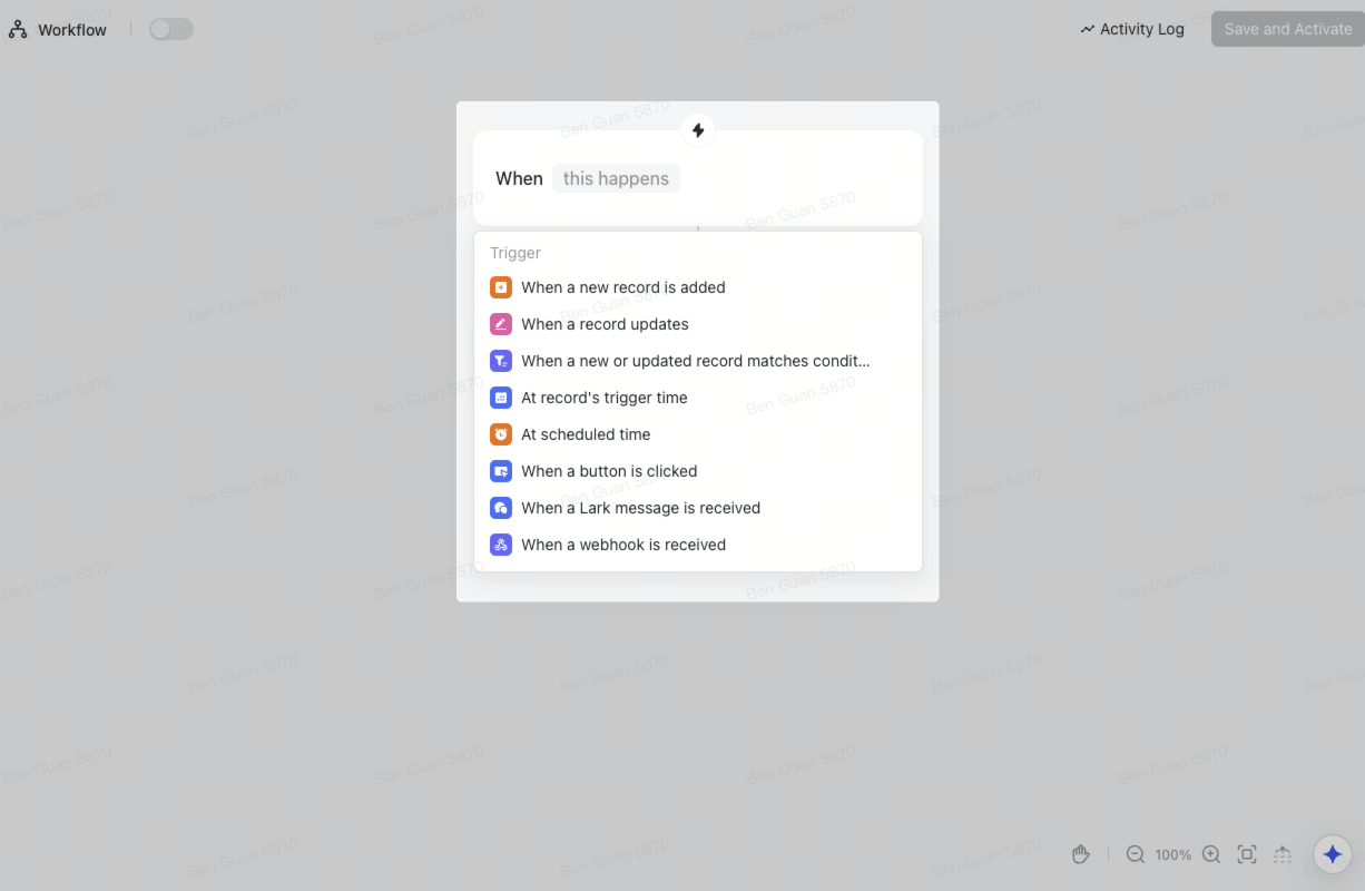 Use Workflow in Base