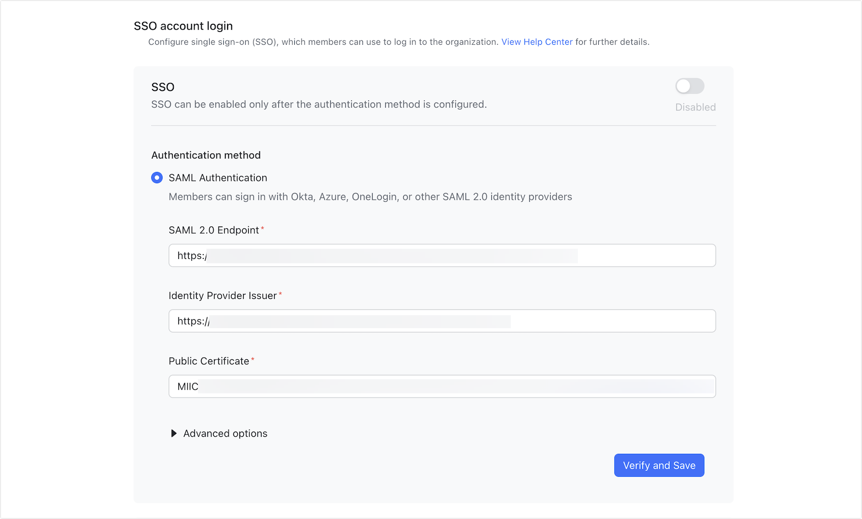 Admin | Configure SAML 2.0 SSO login (Microsoft Entra ID)