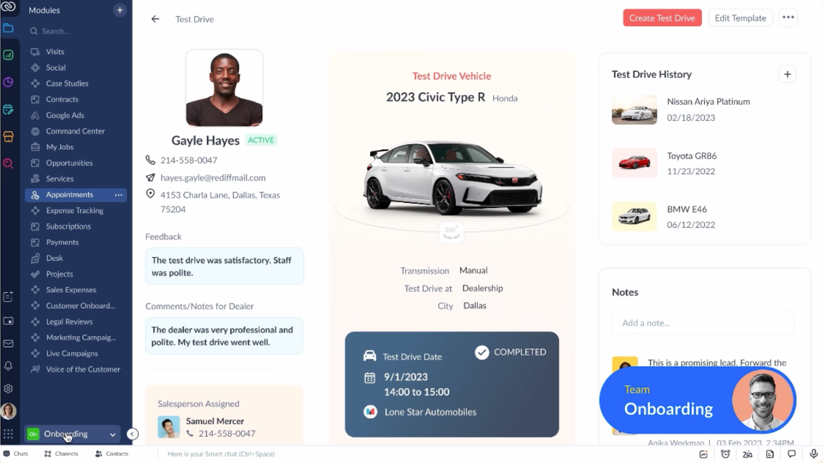 An image of the custom CRM, Zoho CRM