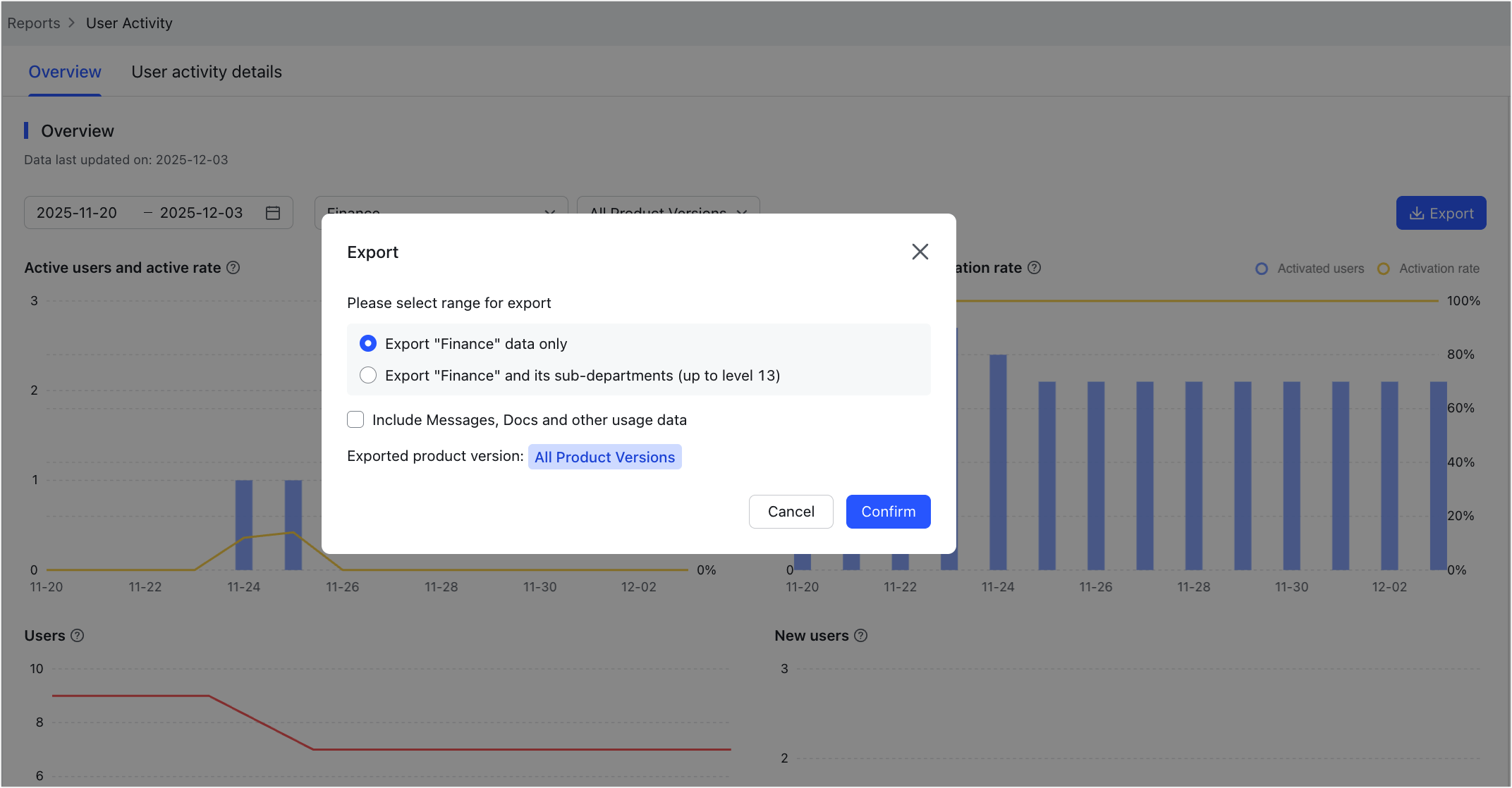 Admin | Use Reports in the Lark Admin Console