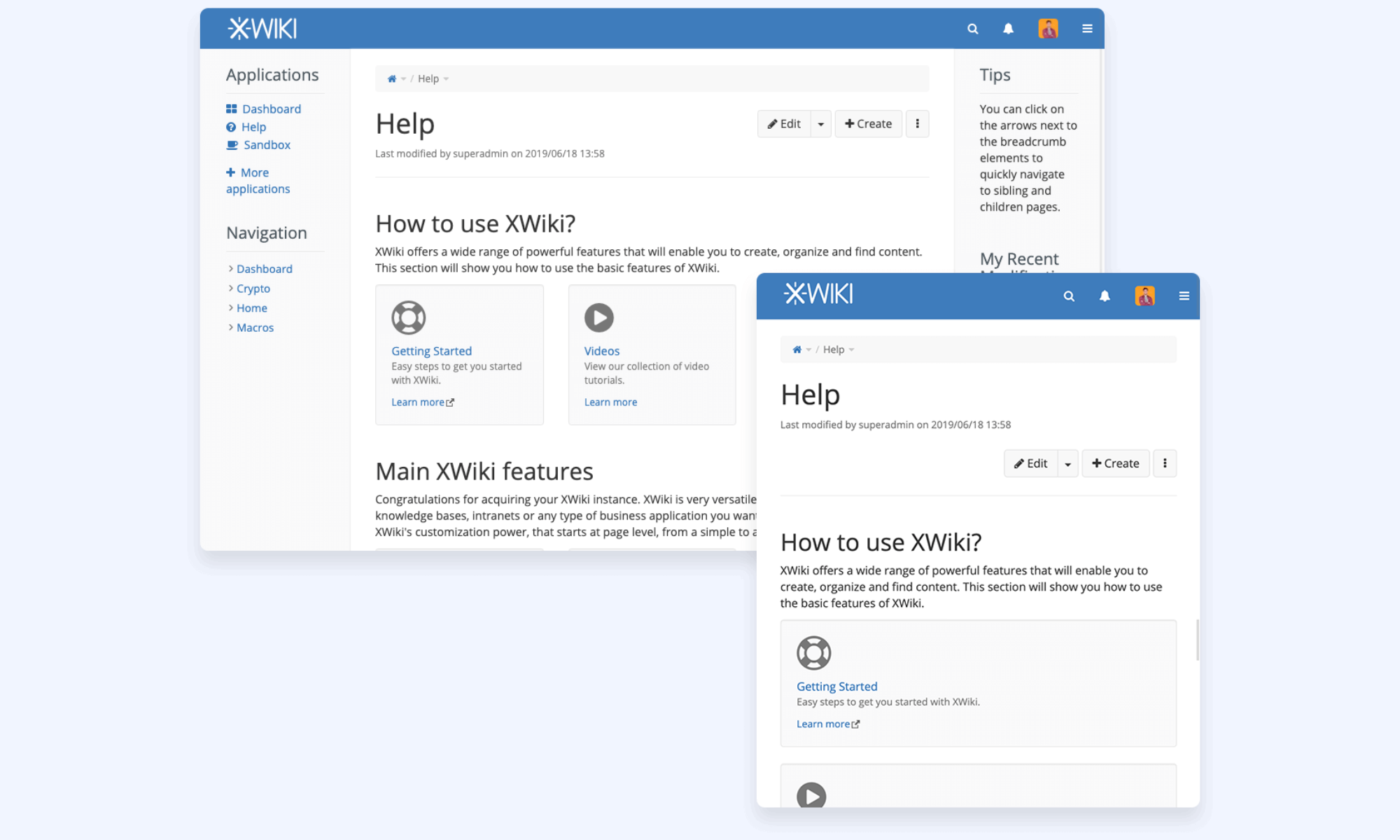 XWiki: Enterprise wiki and knowledge management platform