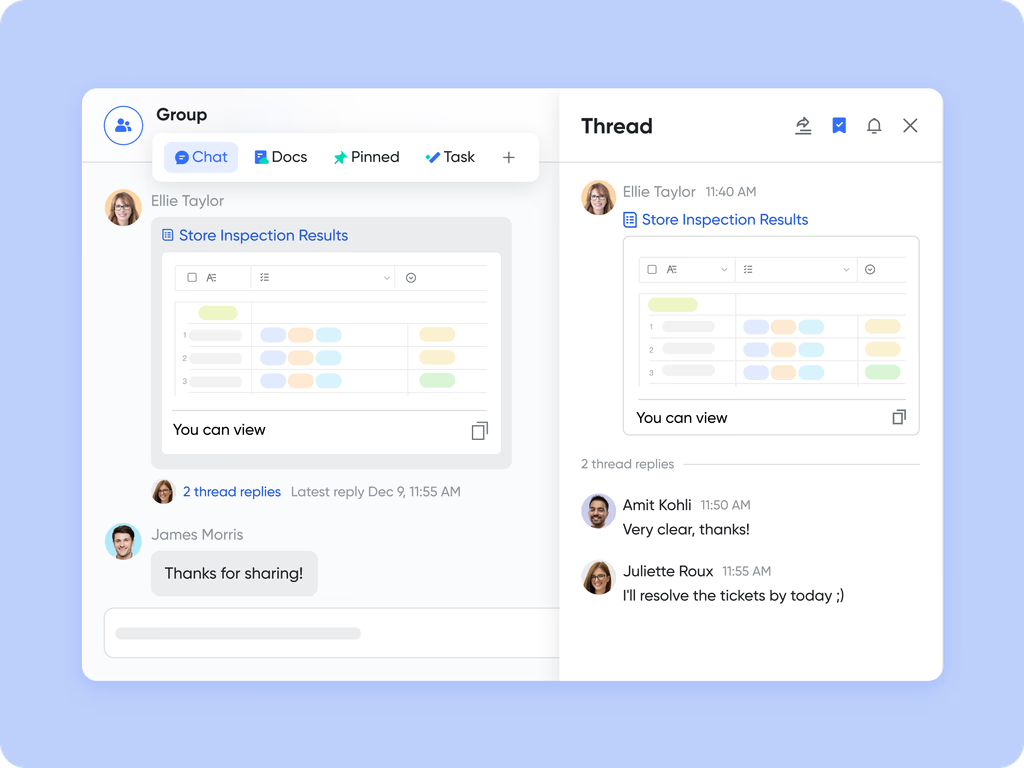 Lark Messenger keeps the chats threaded