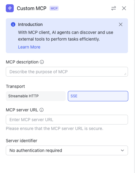 Use the AI Agent node in Workflow