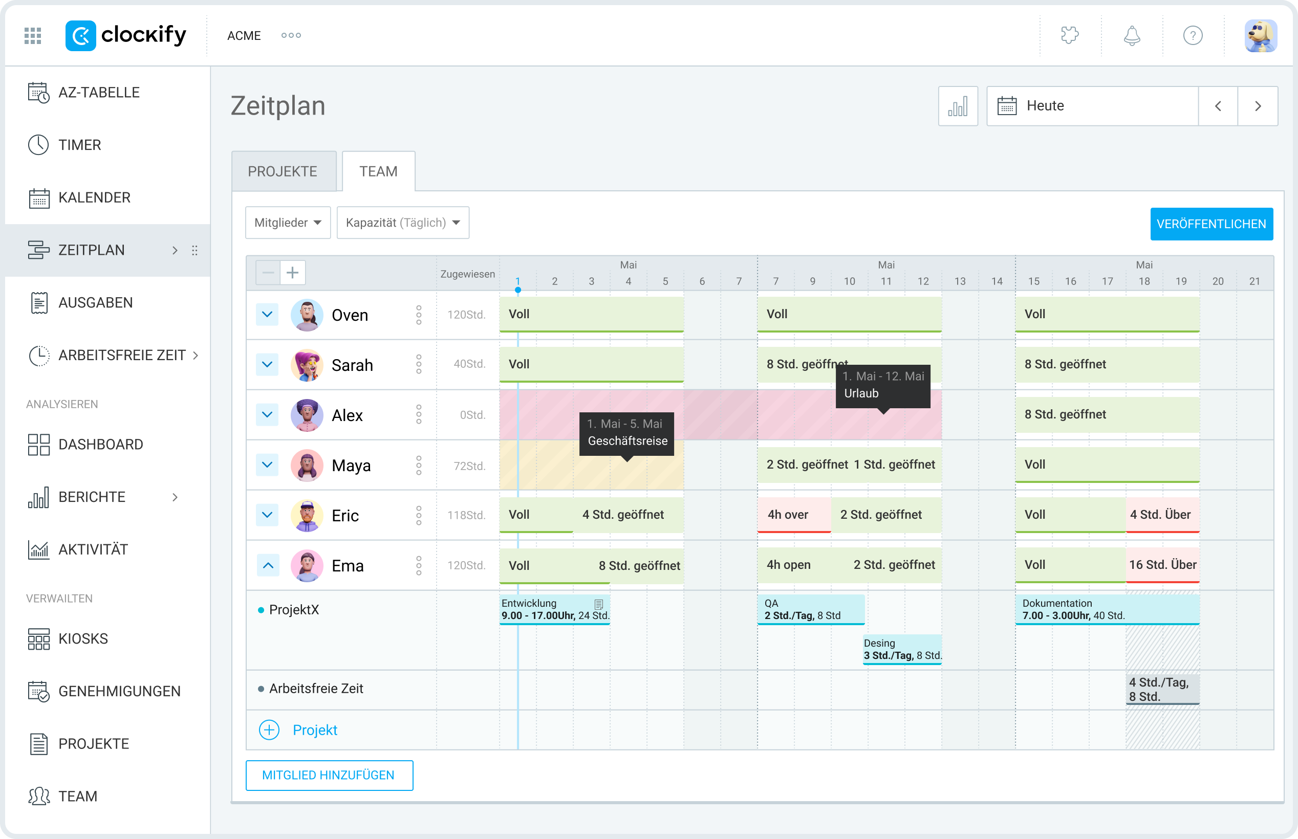 Free time tracking for teams and individuals from Clockify