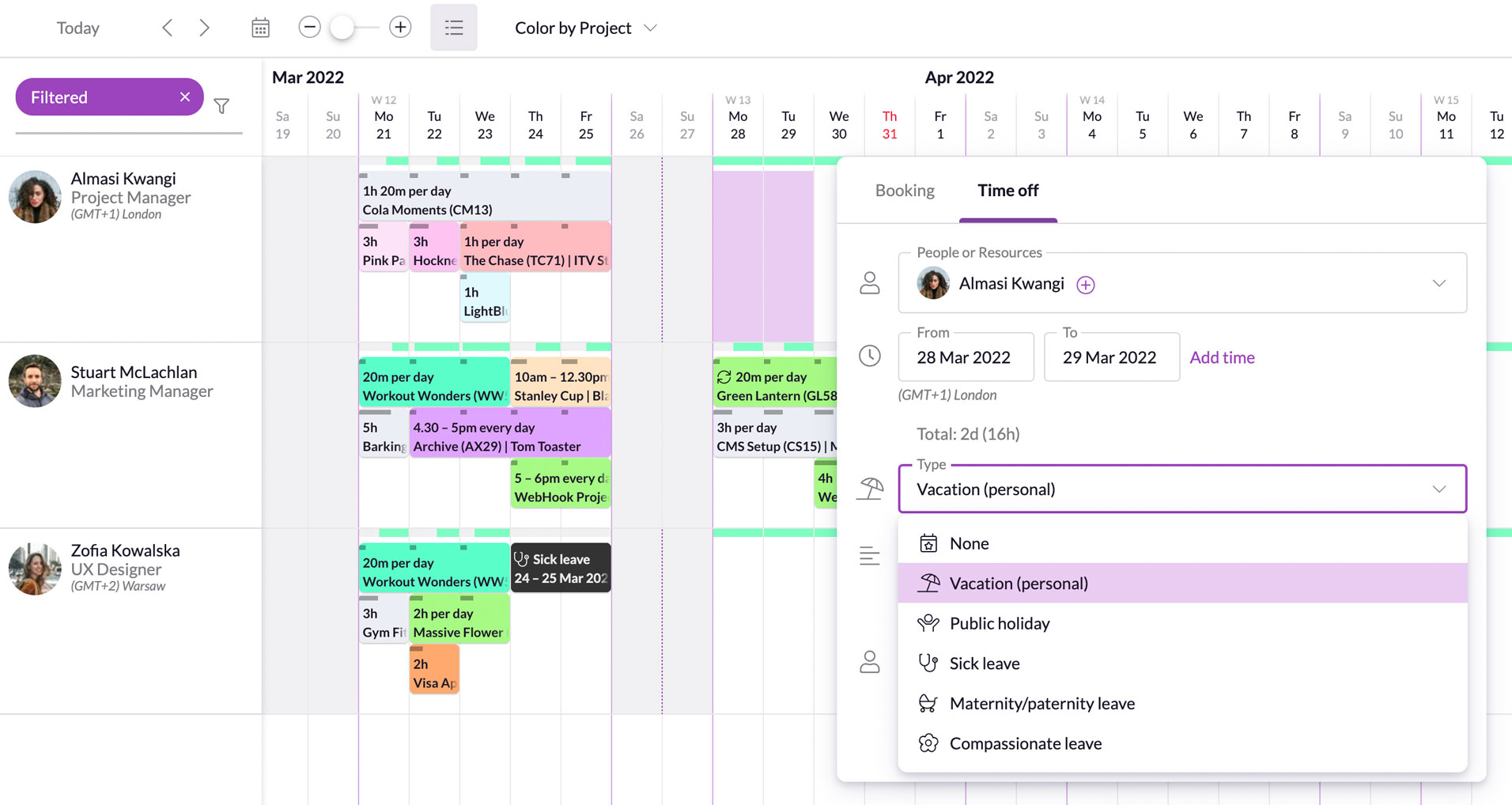 Resource Guru: Flexible workforce scheduling software