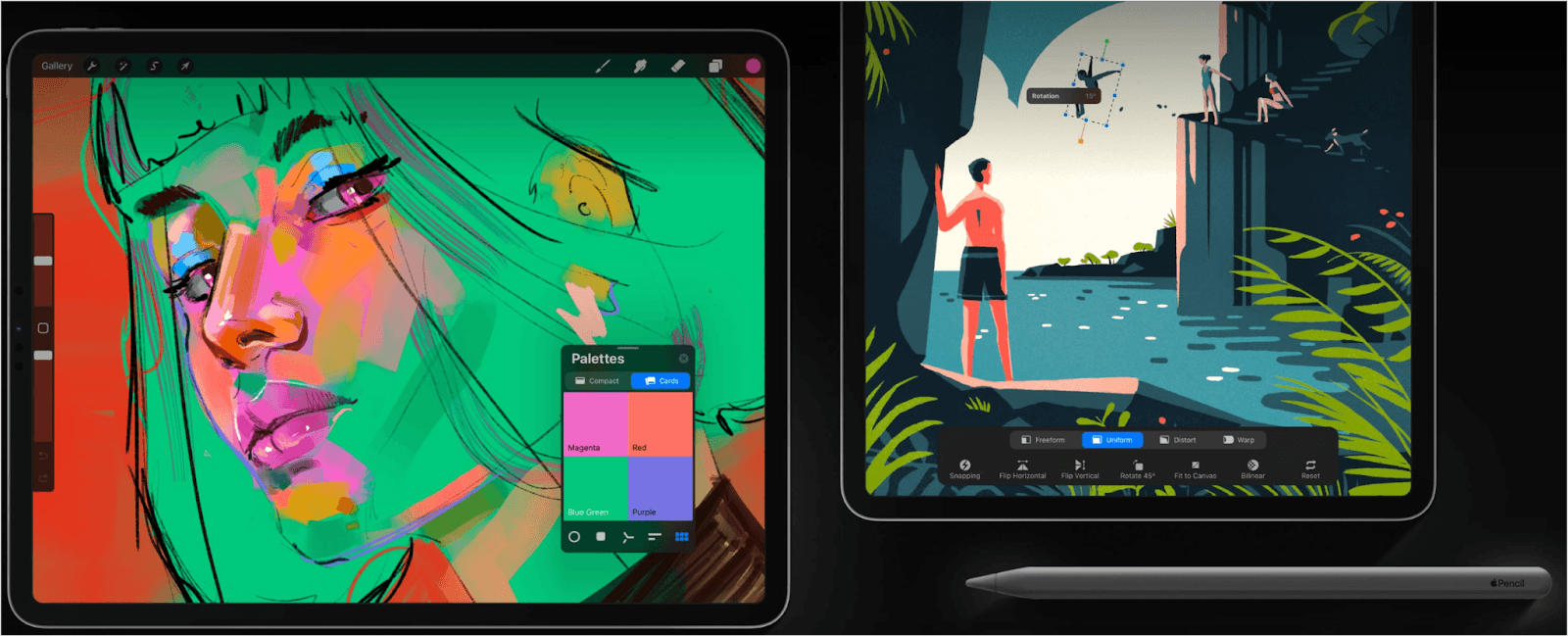 Promotional image of Procreate