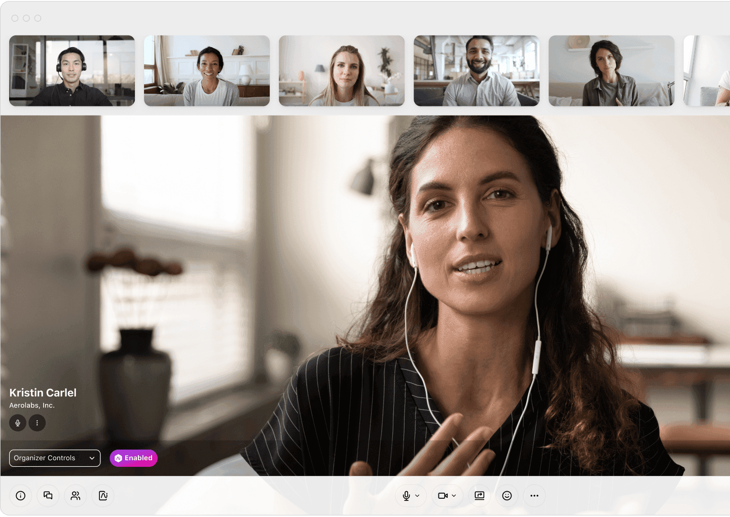 An image showing the Dialpad AI Meetings interface