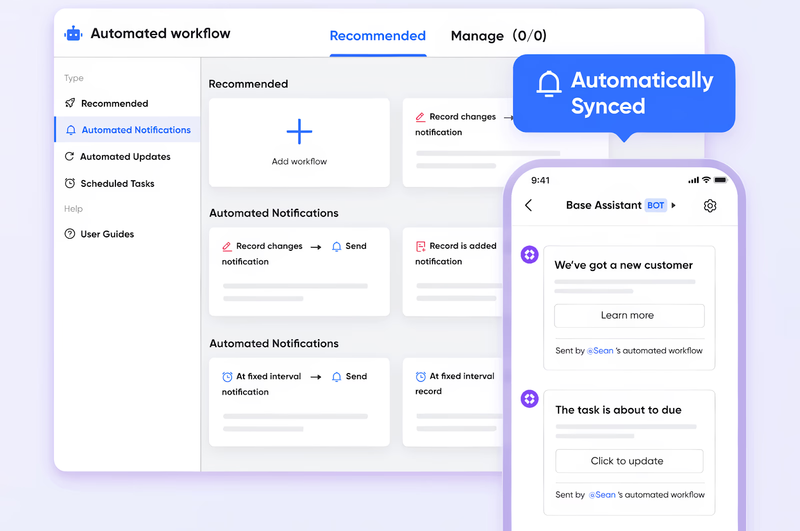 Lark Base's customizable workflow