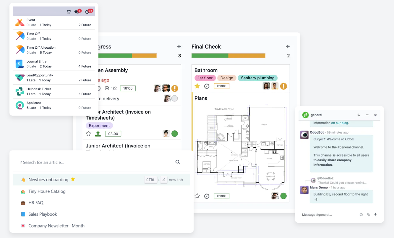 Odoo: Modular ERP-like suite with integrated CRM