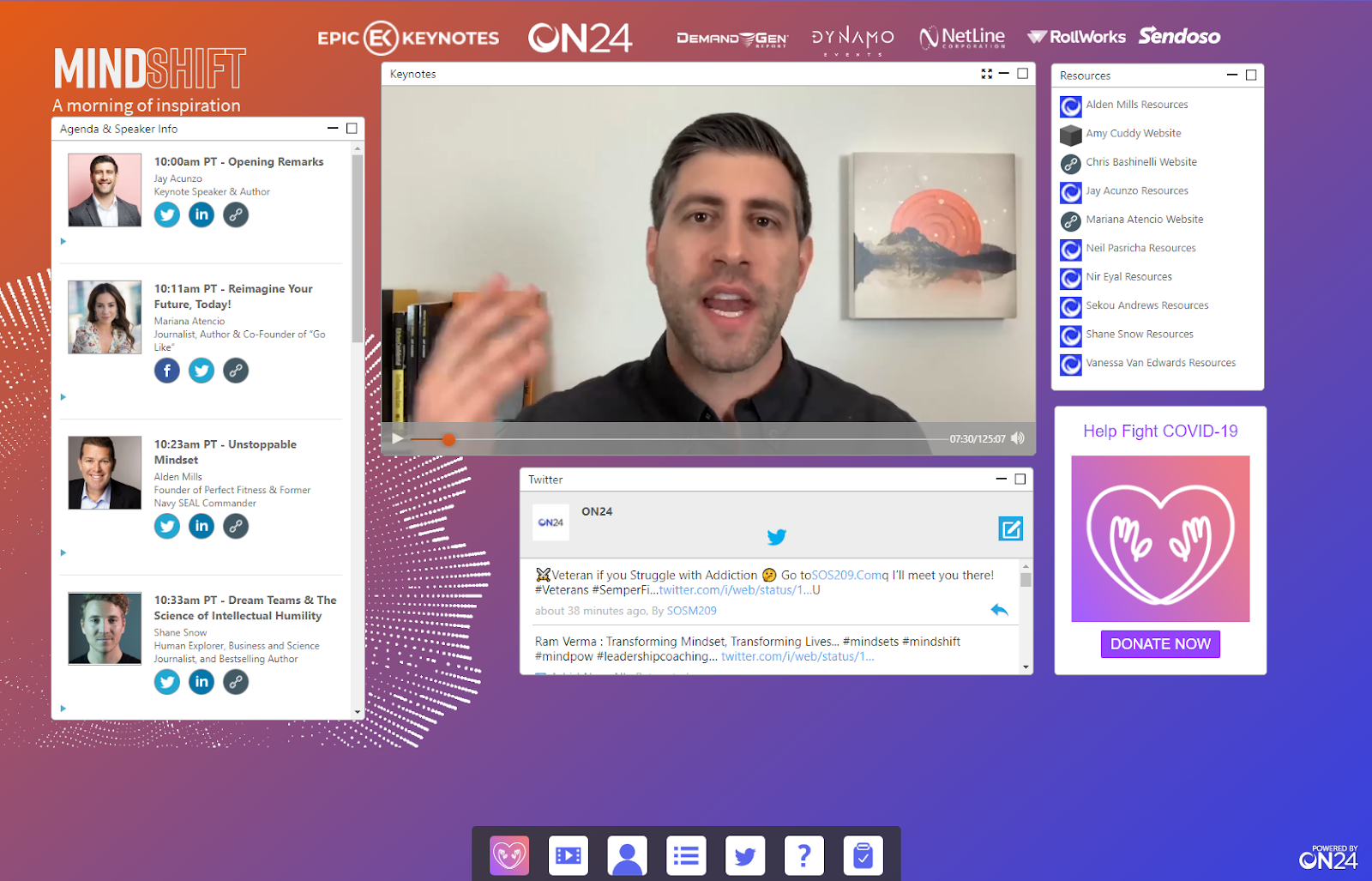 ON24 virtual conference overview