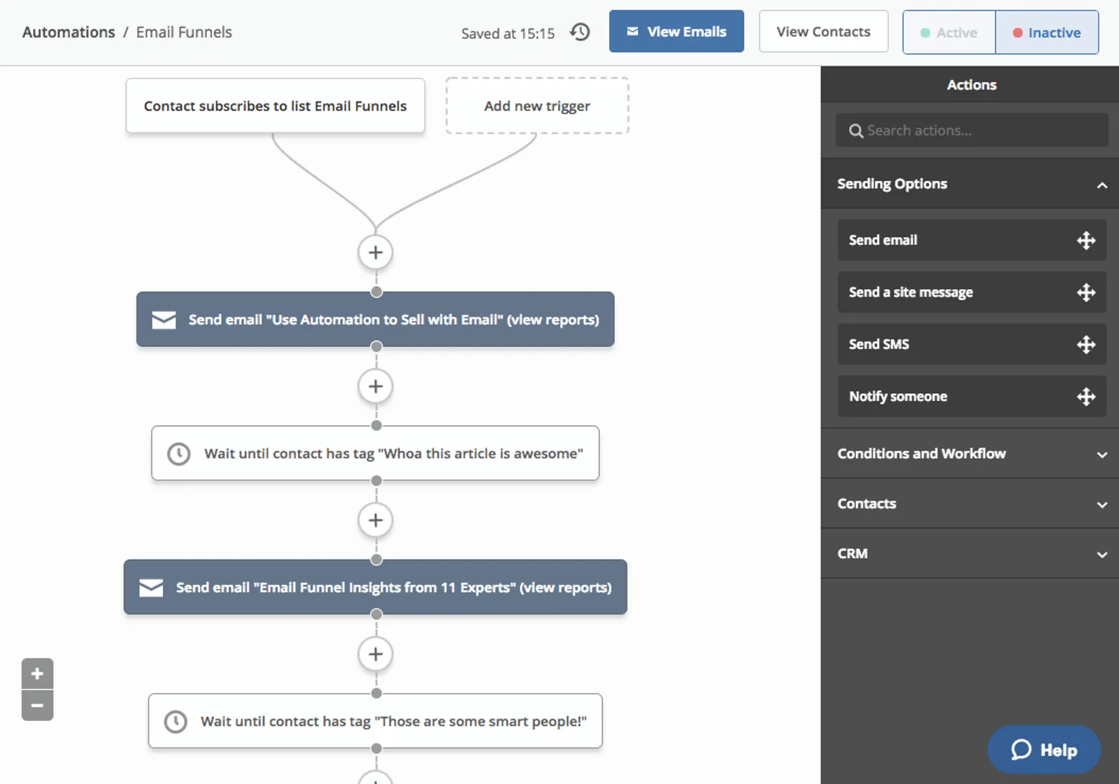 ActiveCampaign Email Funnel
