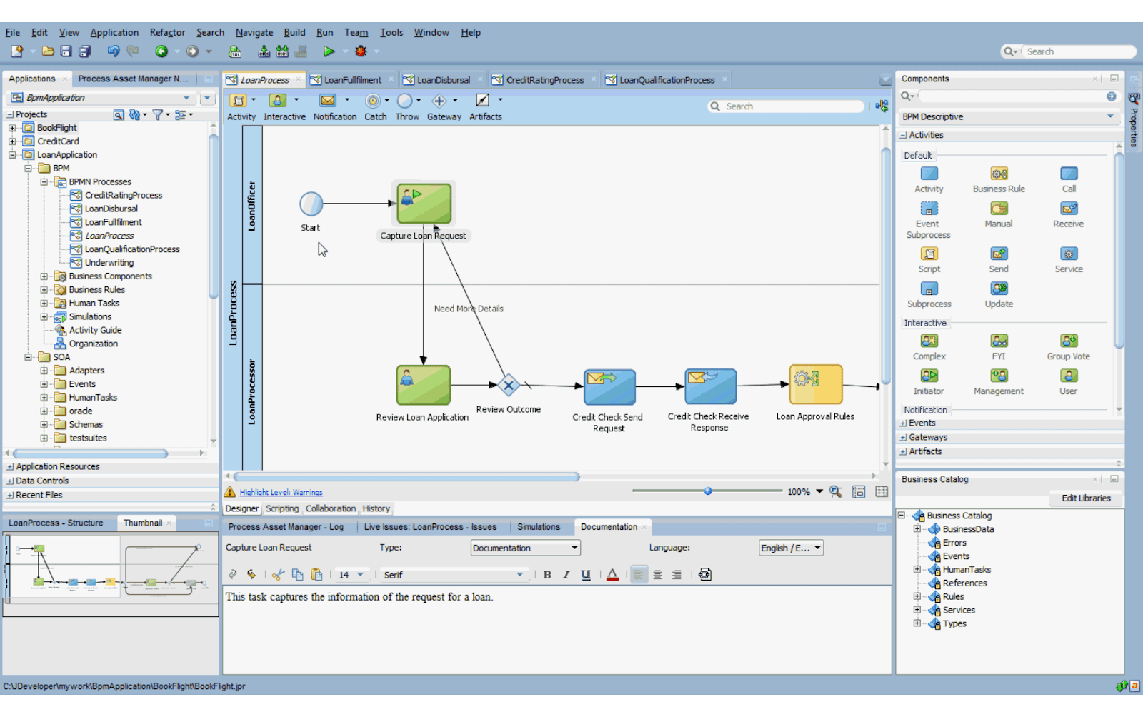 Oracle BPM studio workflow