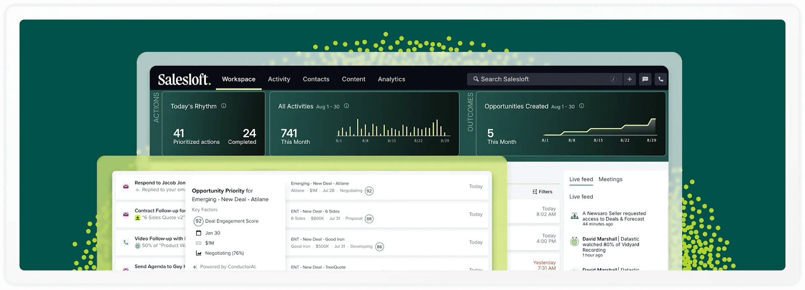 An image of the SalesLoft interface
