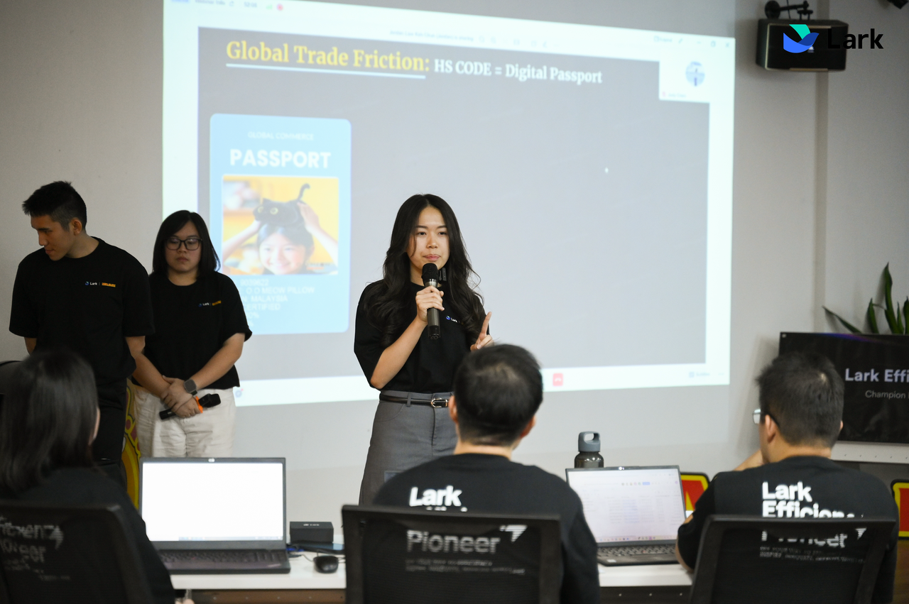 MR DIY team presenting global trade and process improvements