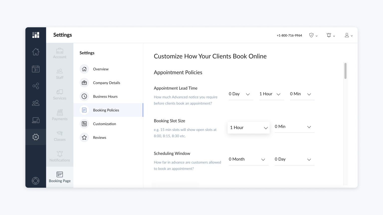 Online appointment booking-Setmore