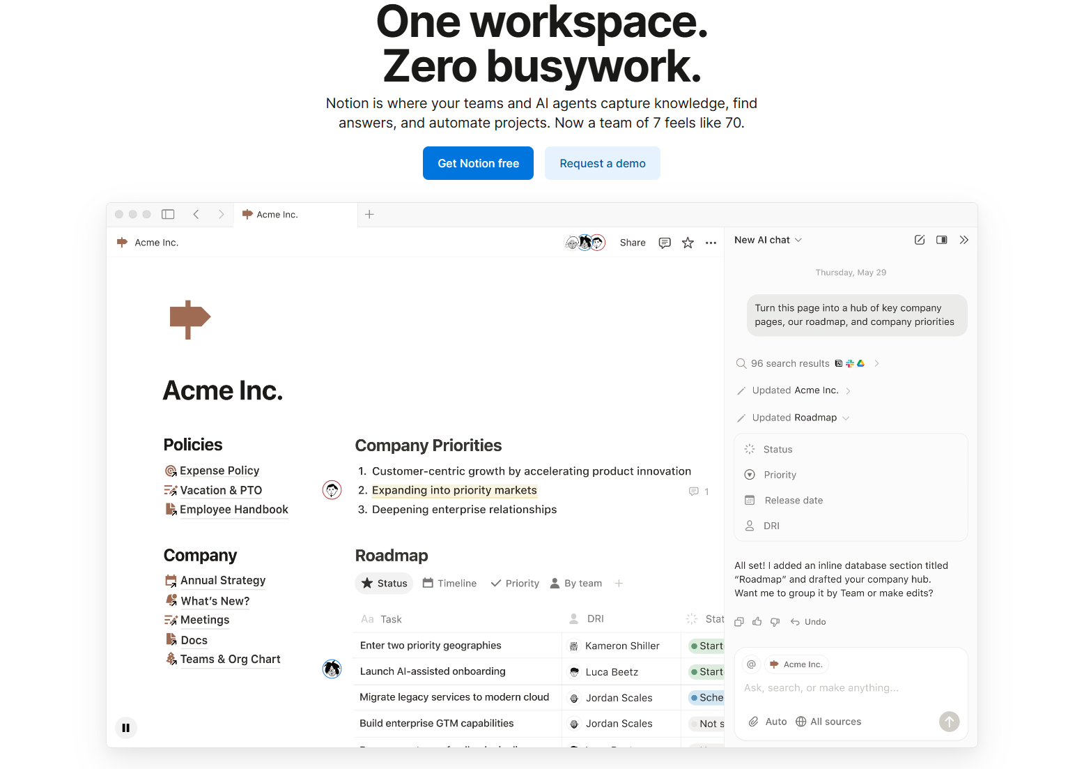 Notion: Knowledge and documentation tool