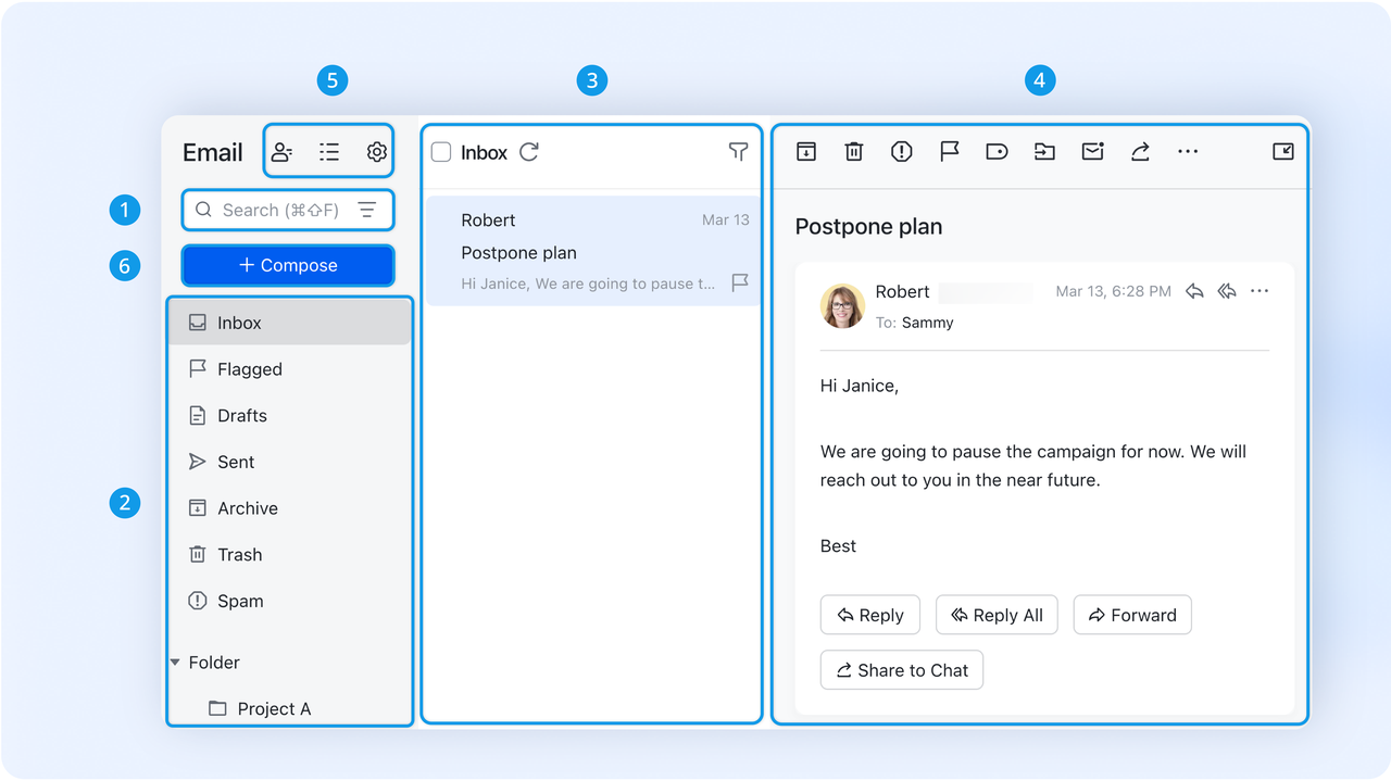 Lark Mail automation workflow