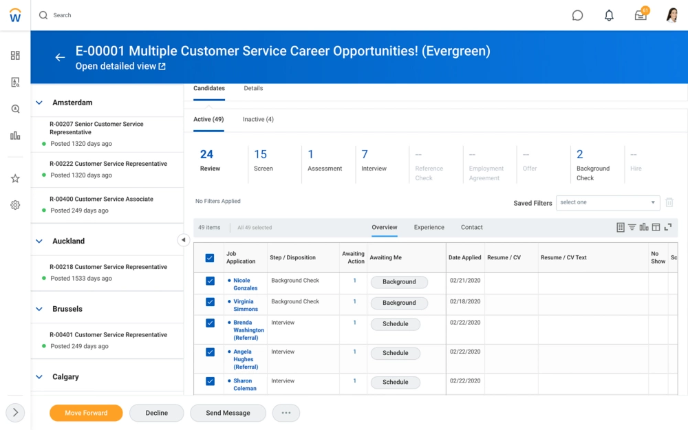 Workday talent acquisition