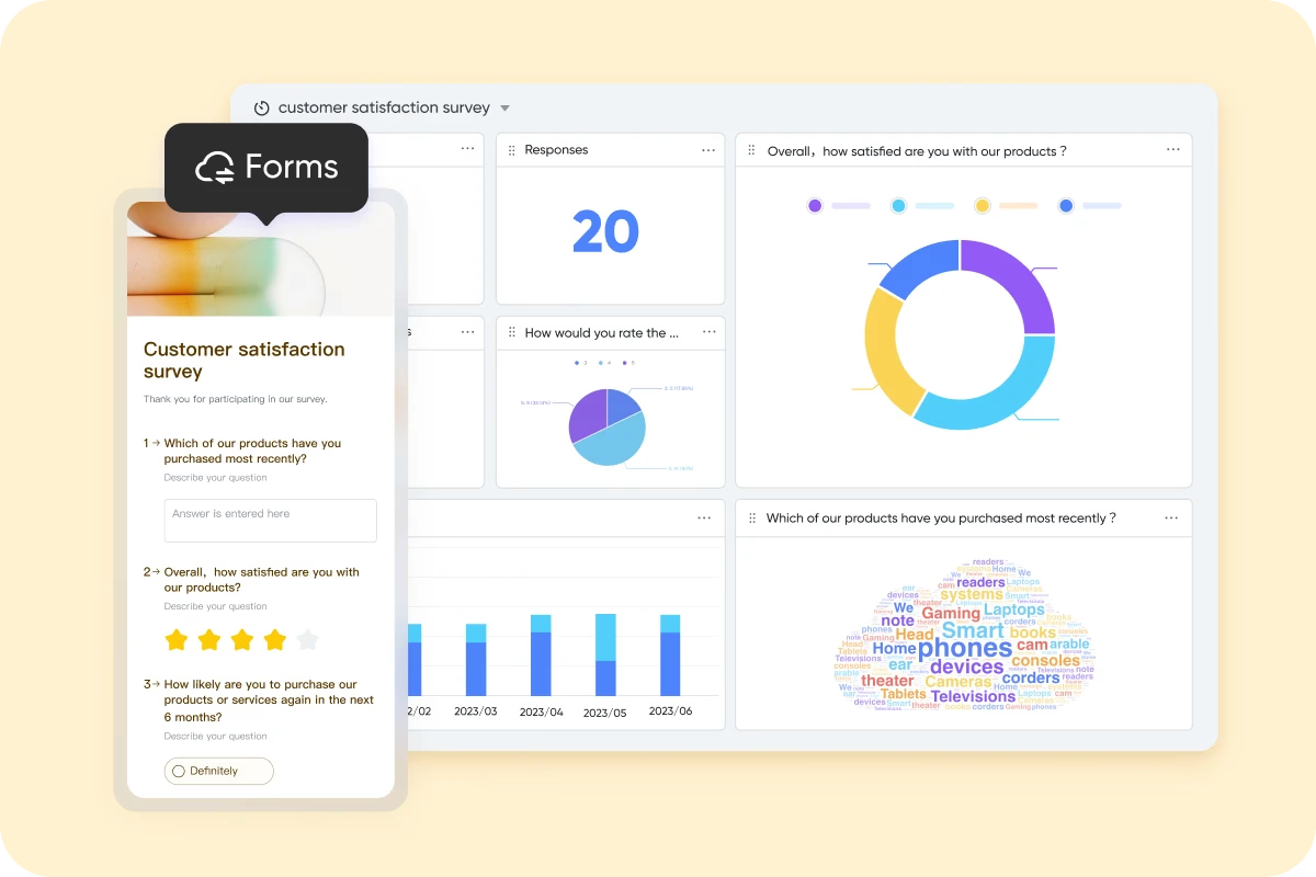 Lark Forms supports data collection workflows