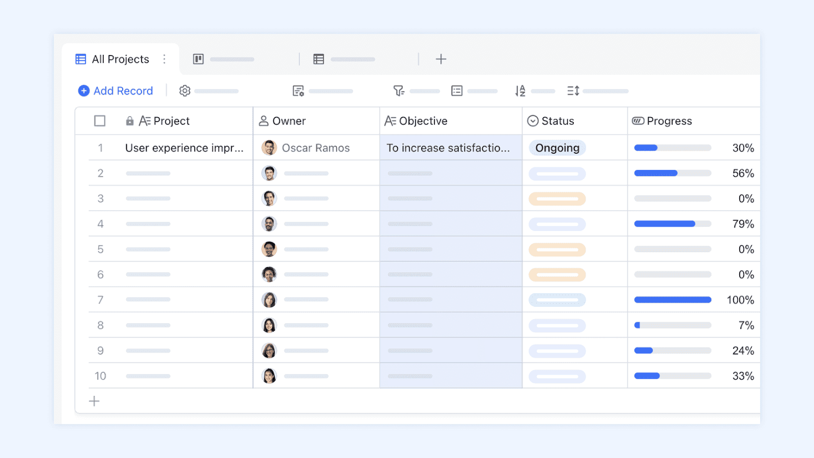 A task management system in Lark