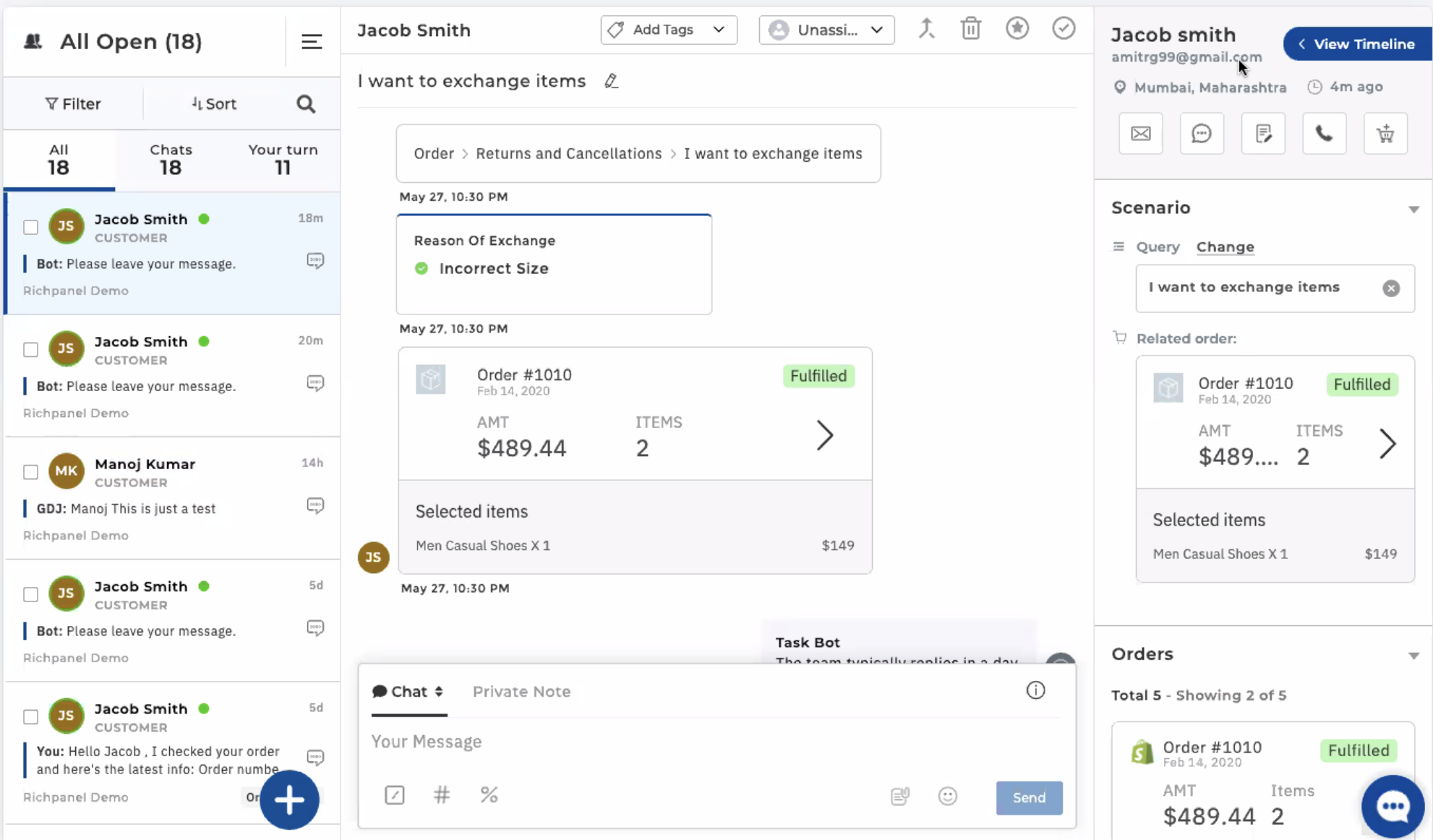 Richpanel customer portal
