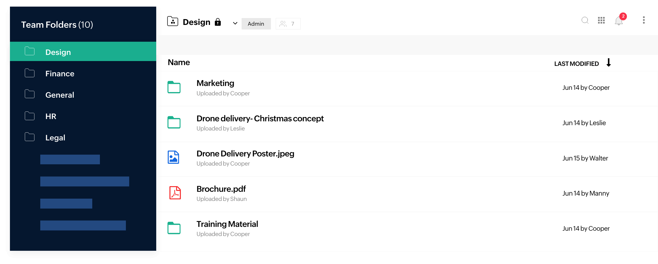 Zoho WorkDrive for team-based document collaboration