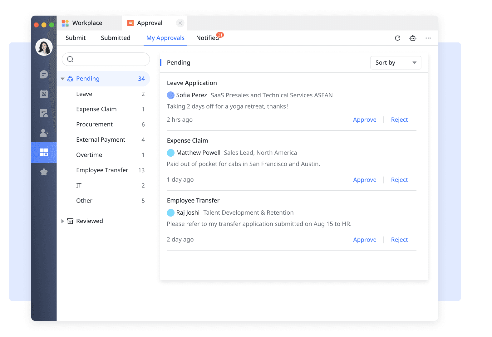 Lark’s HR management