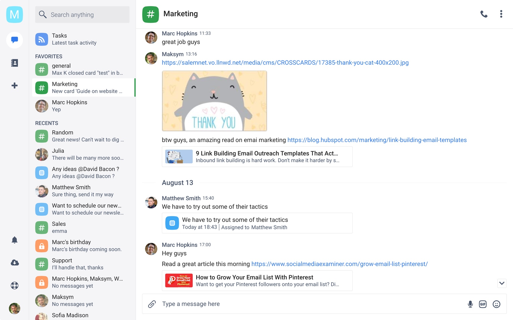 Chanty is an affordable tool for small teams