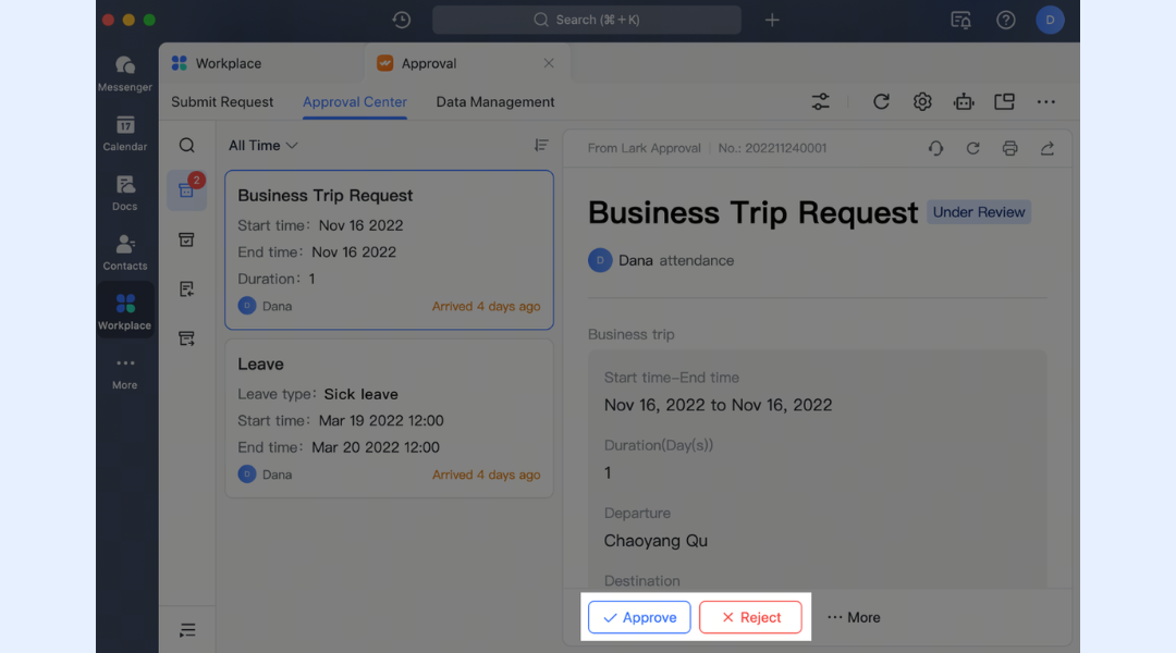 Configuring custom approval workflows in Lark