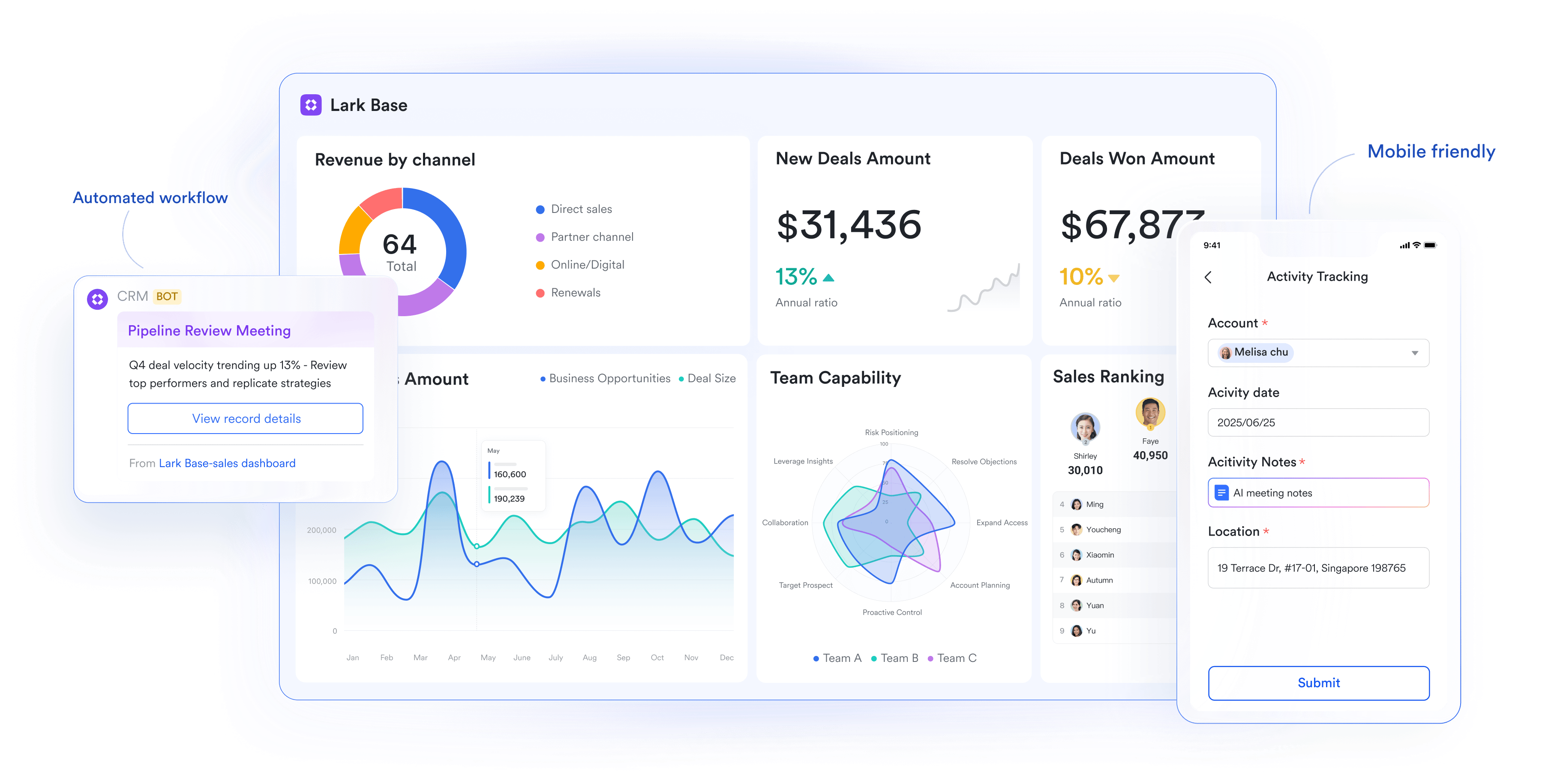 Visualizing creative agency workflows with Lark Base