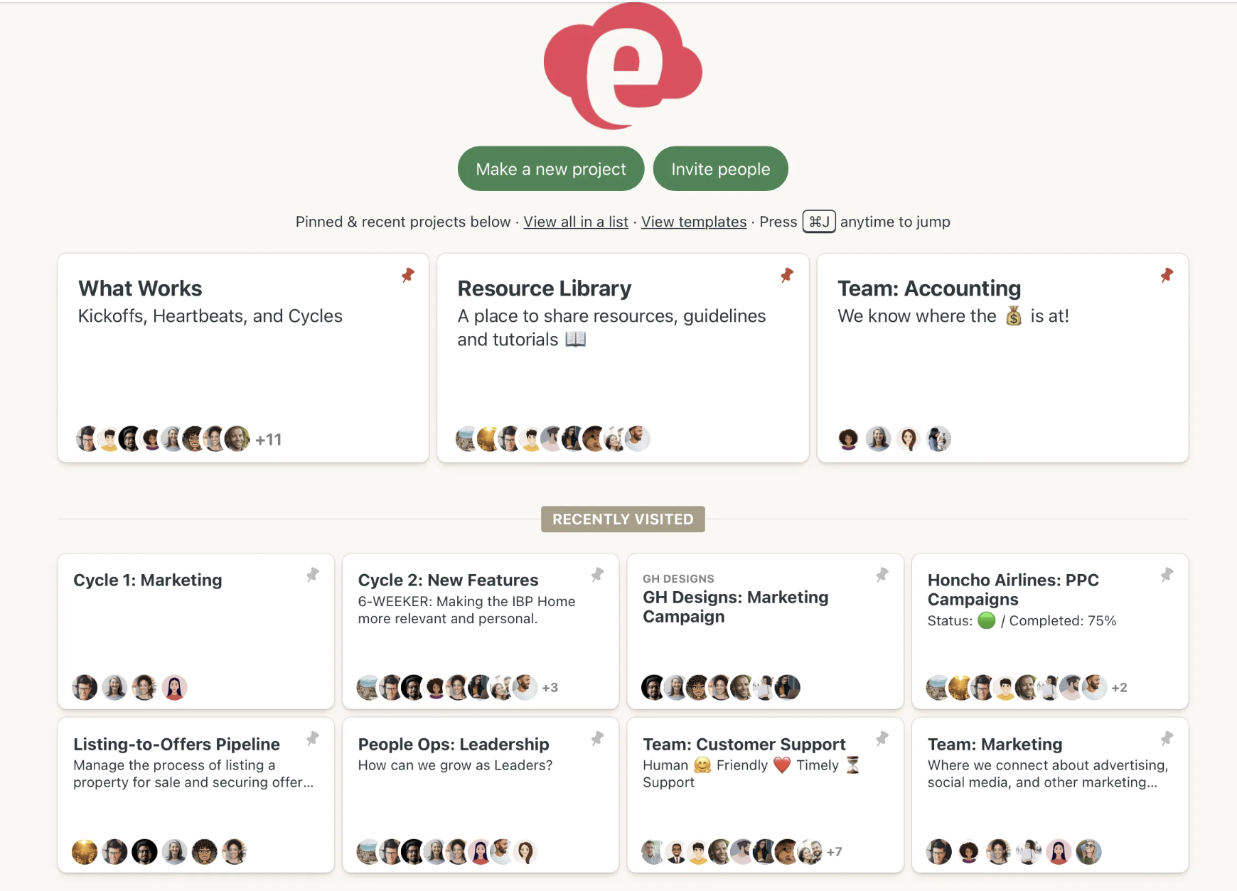 Basecamp supports porject collaboration