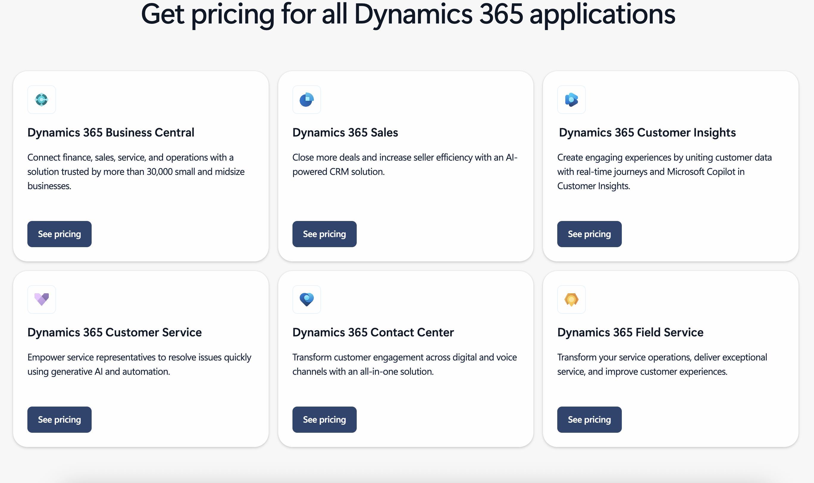 Microsoft Dynamics 365 pricing