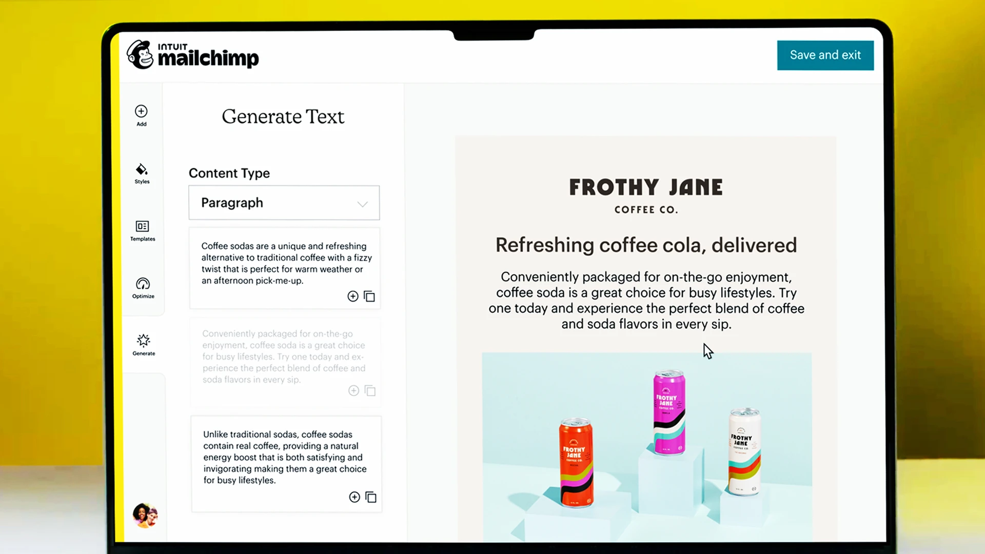 Mailchimp supports AI-assisted email optimization