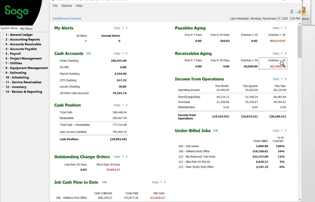 Sage 100 Contractor overview