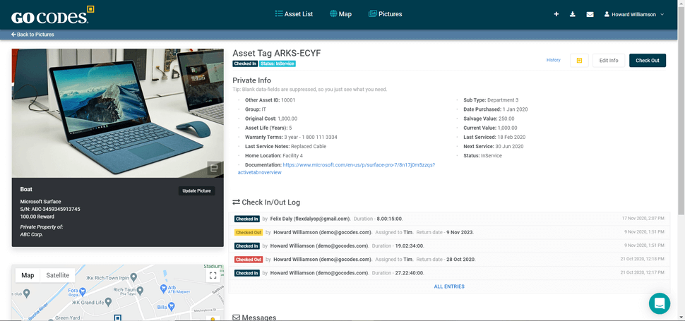 GoCodes is a QR code asset tracking software