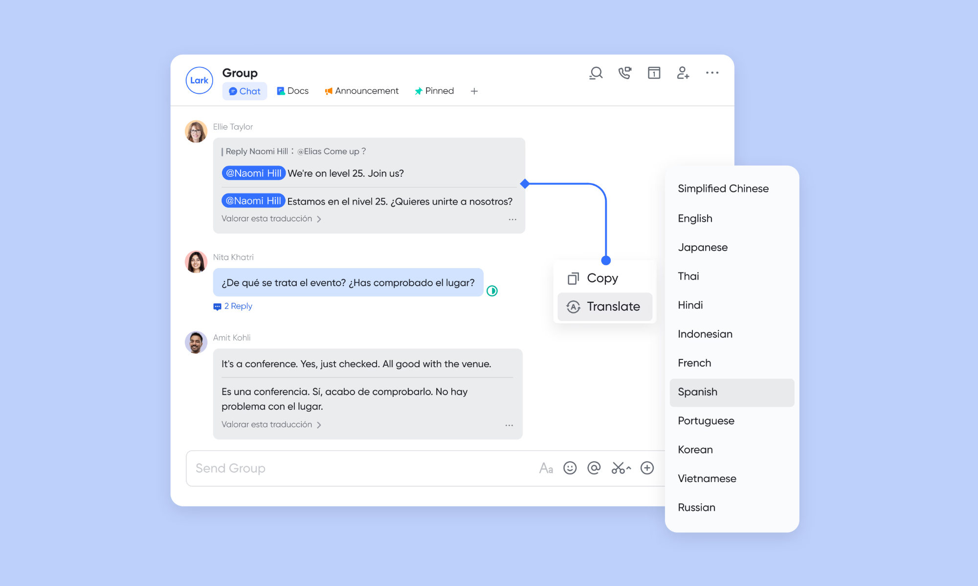 Lark for project management