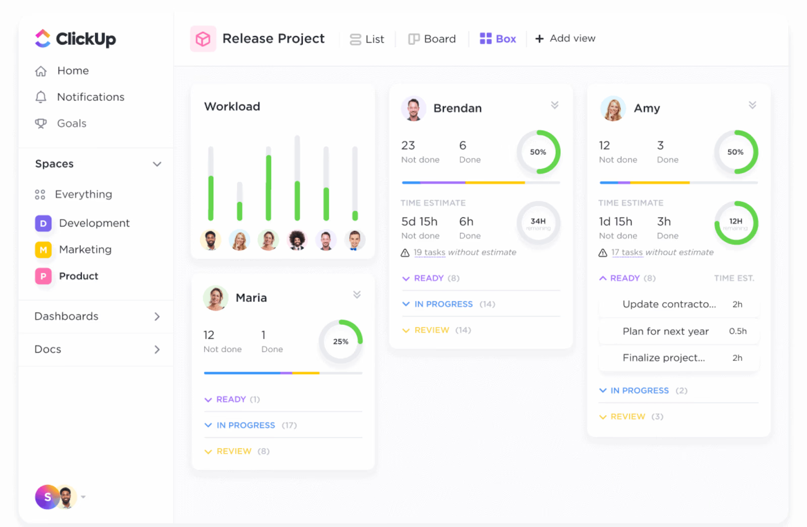 Core features of ClickUp